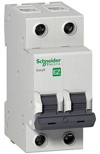 Автоматич-й выкл-ль Schneider EASY 9 2П 63А С 4,5кА 230В EZ9F34263