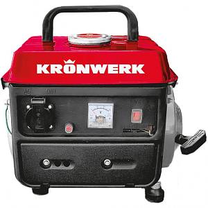 Генератор бензиновый LK-950, 0.8 кВт, 230 В, 2-х тактный двигатель, 4 л, ручной стартер Kronwerk 94667