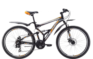 Велосипед FURY Okinawa Disc черный/желтый/серый 17&quot;