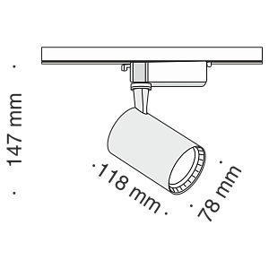 Трековый светильник Technical TR003-1-12W4K-W