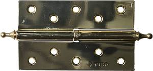 ЗУБР 125 х 75 х 2.5 мм, разъемная, правая, цвет латунь (PB), 2 шт, карточная петля (37605-125-1R)