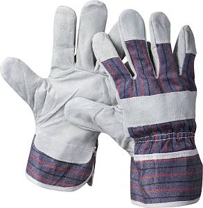 STAYER XL, комбинированные кожаные из спилка, рабочие перчатки (1130-XL)
