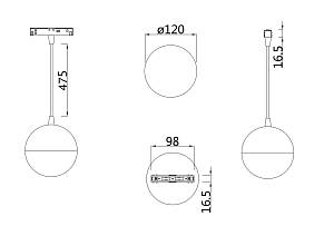 Трековый светильник Technical TR018-2-10W4K-W