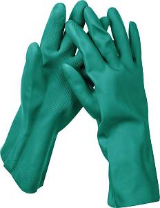 ЗУБР НИТРИЛ перчатки нитриловые, стойкие к кислотам и щелочам, размер XL 11255-XL_z01