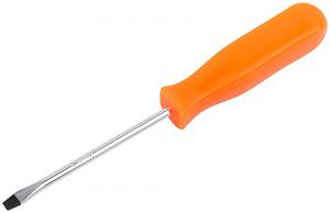 Отвертка &quot;Эконом&quot;, CrV сталь, пластиковая оранжевая ручка 4х75 мм SL FIT