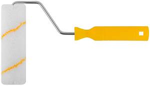 Валик полиакриловый белый с желтой полосой &quot;миди&quot;, диам. 30/54 мм; ворс 12 мм, 150 мм FIT