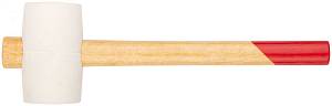 Киянка резиновая белая, деревянная ручка 50 мм ( 340 гр ) KУРС
