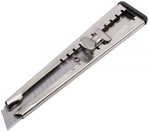 Нож технический &quot;Техно&quot; 18 мм, метал.корпус, метал.фиксатор KУРС