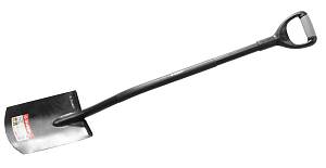 Лопата "АРТЕЛЬ" прямоугольная, стальной черенок, двухкомпонентная рукоятка, ЗУБР 39554