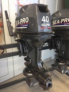Sea-Pro T 40JS с водомётной насадкой (румпельный) 2х-тактный лодочный мотор
